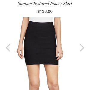 Black BCBGMaxAzria Bandage Power skirt